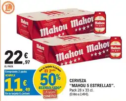 E.Leclerc Mahou 5 estrellas oferta