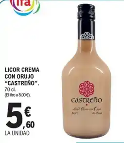 E.Leclerc castreño licor crema con orujo oferta
