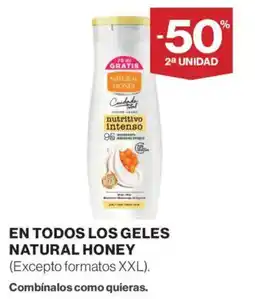 Supercor En todos los geles natural honey oferta