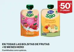 Supercor Hero En todas las bolsitas de frutas 12 meses oferta