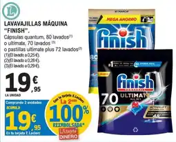 E.Leclerc Finish lavavajillas máquina oferta