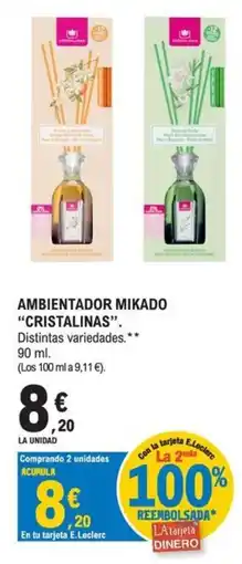 E.Leclerc Ambientador Mikado Cristalinas oferta
