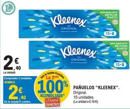 E.Leclerc Kleenex pañuelos original oferta