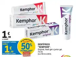 E.Leclerc Kemphor dentífrico oferta
