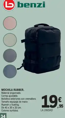 E.Leclerc benzi mochila rubber oferta