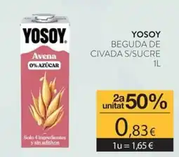 Plusfresc Yosoy beguda de civada s/sucre oferta