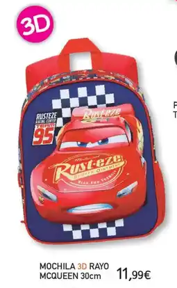Toy Planet Mochila 3d rayo mcqueen oferta