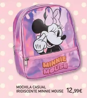 Mochila casual iridiscente minnie mouse