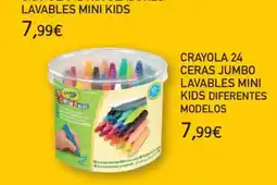 Toy Planet Crayola 24 ceras jumbo lavables mini kids diferentes modelos oferta