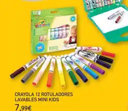 Toy Planet Crayola 12 rotuladores lavables mini kids oferta