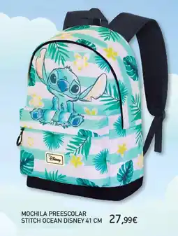Toy Planet Mochila preescolar stitch ocean disney oferta