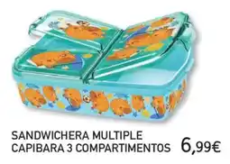 Toy Planet Sandwichera multiple capibara 3 compartimentos oferta