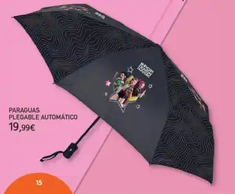 Kpop demon hunters paraguas plegable automático