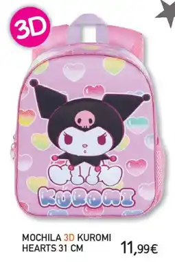 Toy Planet Mochila 3d kuromi hearts oferta