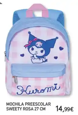 Toy Planet Kuromi mochila preescolar sweety rosa oferta