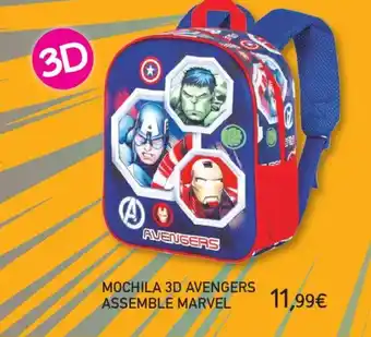 Avengers mochila 3d assemble marvel