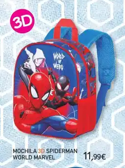 Toy Planet Mochila 3d spiderman world marvel oferta