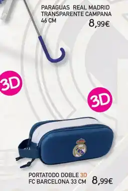 Toy Planet Real Madrid paraguas transparente campana oferta