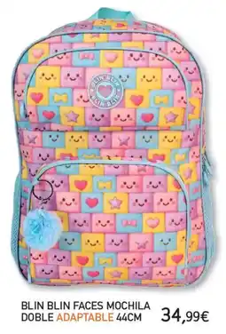 Toy Planet Blin Blin faces mochila doble adaptable oferta