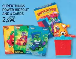 Toy Planet Superthings power hideout and 4 cards oferta