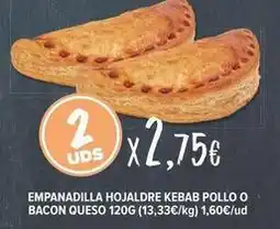 Cash Fresh Empanadilla hojaldre kebab pollo o bacon queso oferta