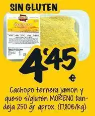 Cash Fresh E. moreno - cachopo ternera jamon y queso s/ gluten oferta