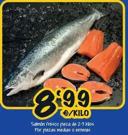 Cash Fresh Salmón fresco pieza de 2-3 kilos por piezas medias o enteras oferta