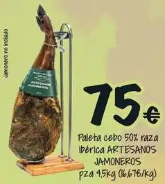 Cash Fresh Artesanos gardel - paleta cebo 50% raza ibérica oferta