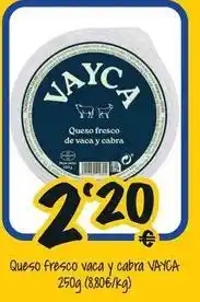 Cash Fresh Queso fresco vaca y cabra oferta