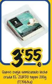 Cash Fresh Queso oveja semicurado leche cruda oferta