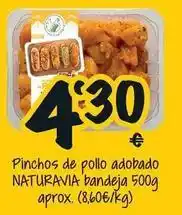 Cash Fresh Natura - pinchos de pollo adobado bandeja 500g aprox oferta