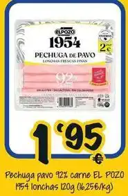 Cash Fresh Elpozo - pechuga pavo 92% carne el pozo oferta