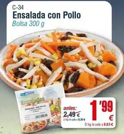 Abordo Ensalada con pollo oferta