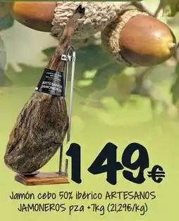 Cash Fresh Artesanos gardel - jamon cebo 50% iberico oferta