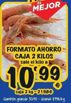 Cash Fresh Formato ahorro caja 2 kilos oferta