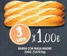 Cash Fresh Barra con masa madre oferta