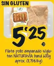 Cash Fresh El corte inglés - filete pollo empanado s/glu-ten band oferta