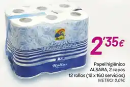 Alsara Supermercados Alsara papel higiénico oferta