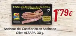 Alsara Supermercados Alsara anchoas del cantábrico en aceite de oliva oferta