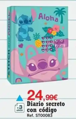 DRIM Stitch and Angel Diario secreto con código oferta