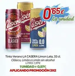 Alsara Supermercados La Casera Tinto Verano Limon oferta