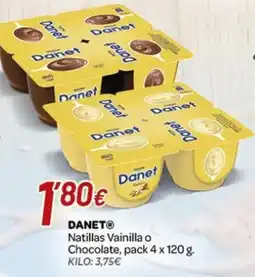 Alsara Supermercados Danet natillas vainilla o chocolate oferta