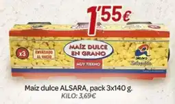 Alsara Supermercados Alsara maíz dulce en grano oferta