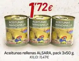 Alsara Supermercados Aceitunas rellenas ALSARA oferta