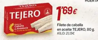 Tejero filete de caballa de andalucia en aceite de girasol