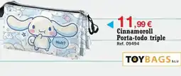 DRIM Cinnamoroll Porta-todo triple oferta