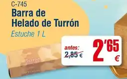 Abordo Barra de Helado de Turrón oferta