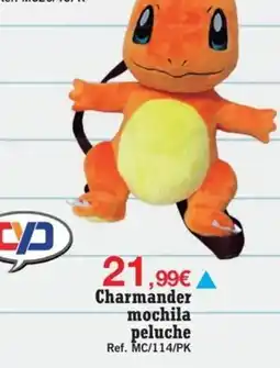DRIM Charmander mochila peluche oferta