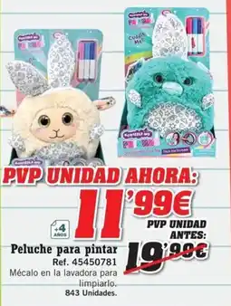 DRIM Realife me peluche para pintar oferta