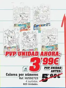 DRIM Colorea por números oferta